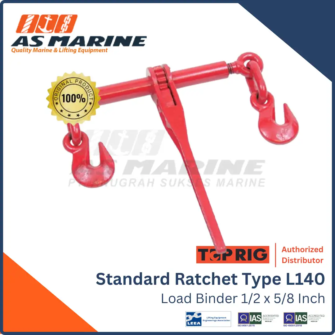 Toprig Load Binder Ratchet Type L140 3/8 x 1/2 Inch